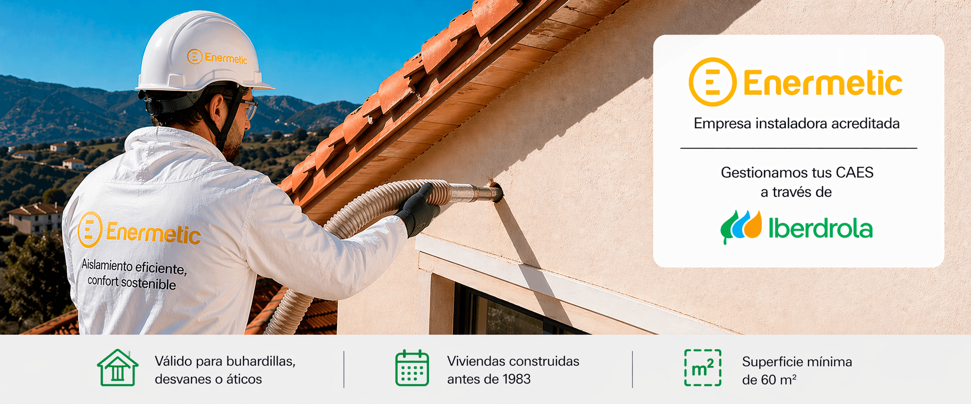 CONTACTA AQUÍ Empresa instaladora acreditada - Gestionamos tus CAES a través de Iberdrola